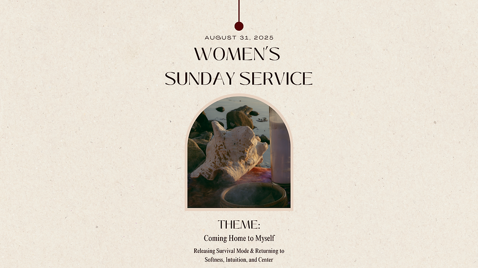 Women's Sunday Service