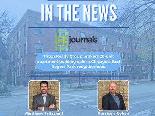 🗞 IN THE NEWS | Triton Brokers 20-Unit East Rogers Park Apartment Building
