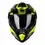 Thumbnail: UFO - Aries Tourer Crossover Grey Black Neon Yellow Dual Sport Helmet (HE162)