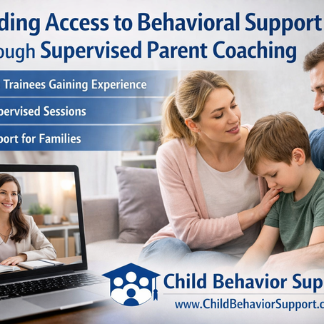 Expanding Access to Behavioral Support Through Parent Coaching for Child Behavior