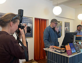 Kristy Garland Photographing The West Kirby Bookshop