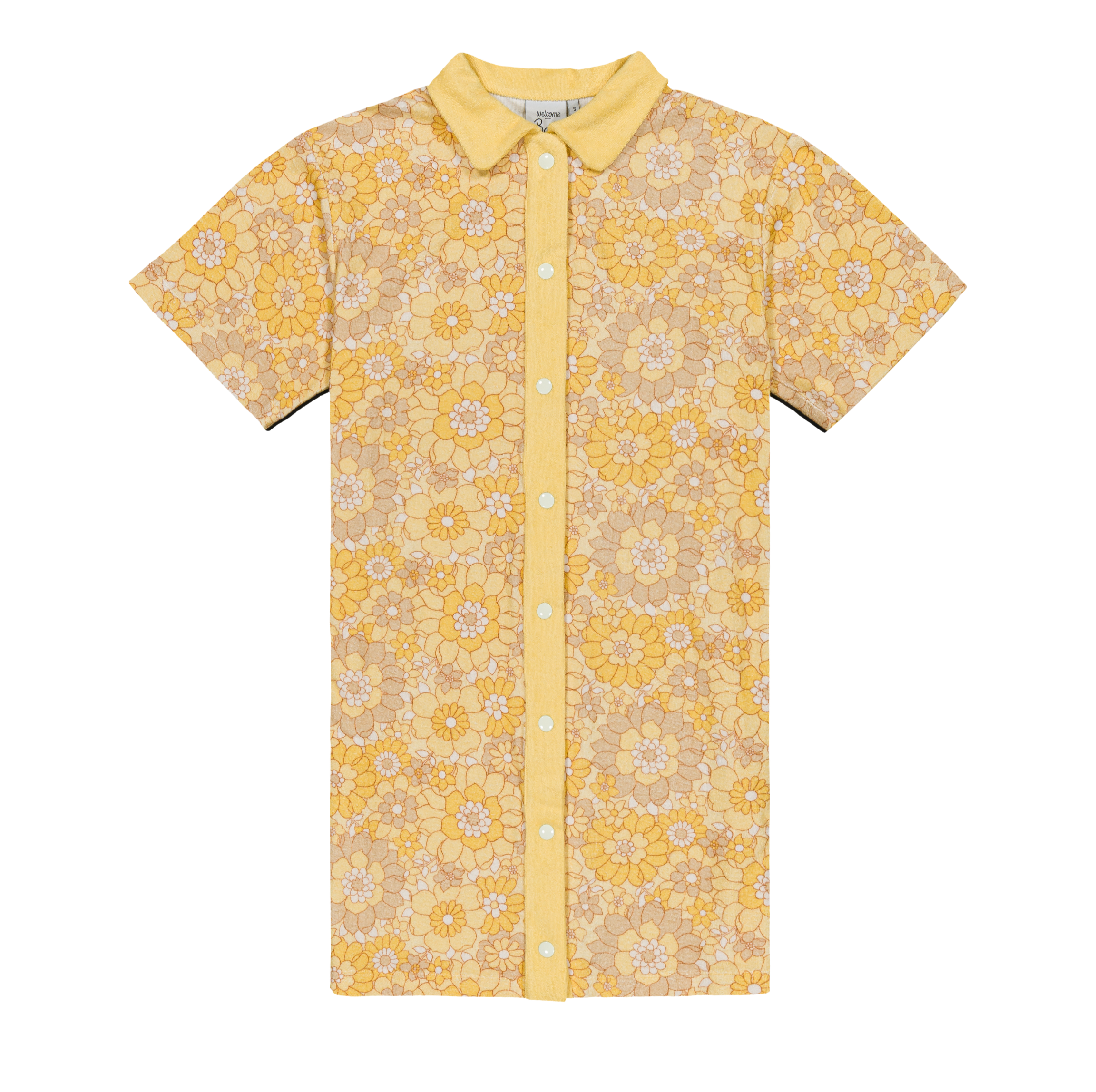 RABAT DRESS PRINT FLOWER POWER LEMON