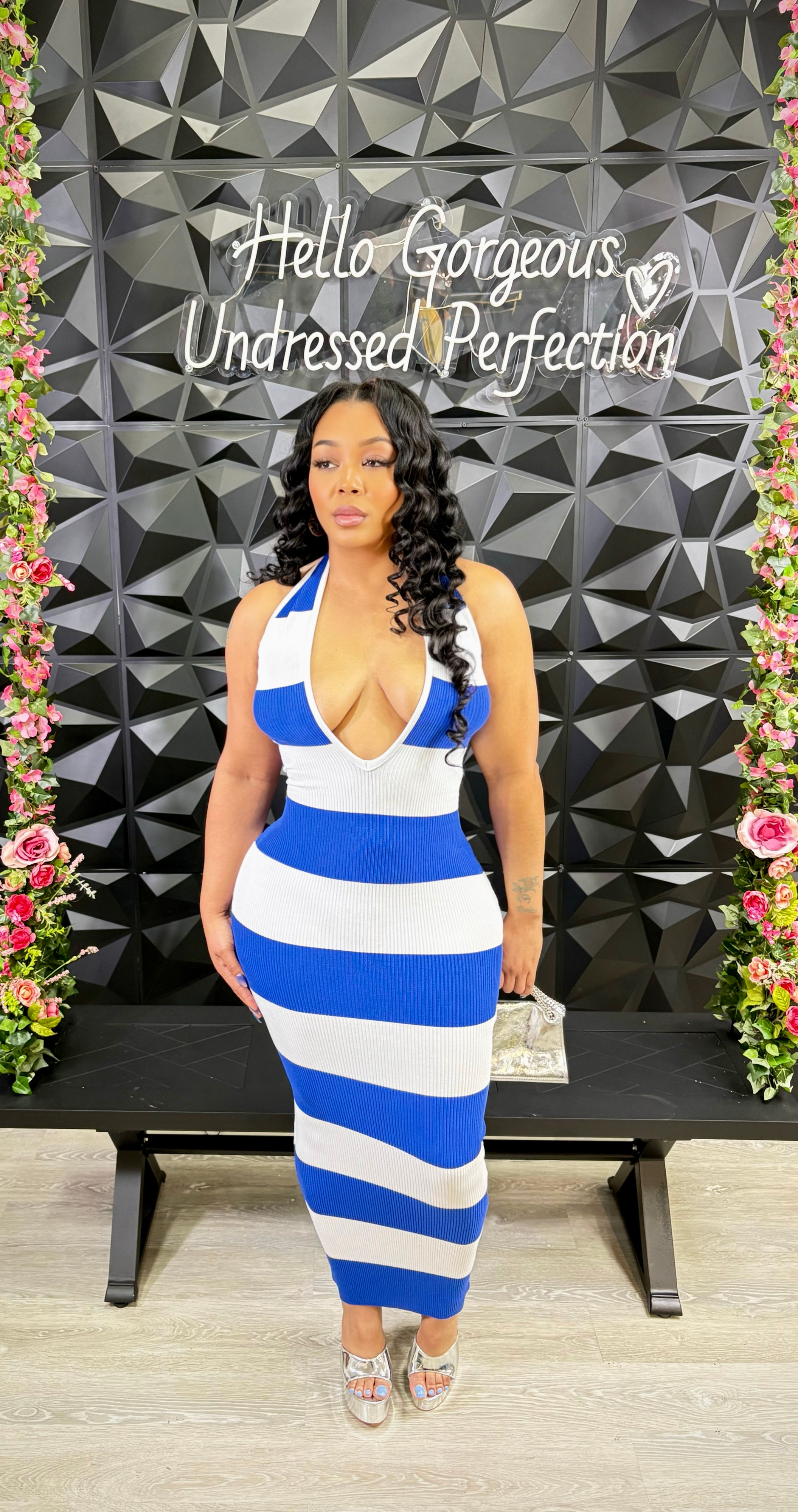 Blue Crush Maxi Dres