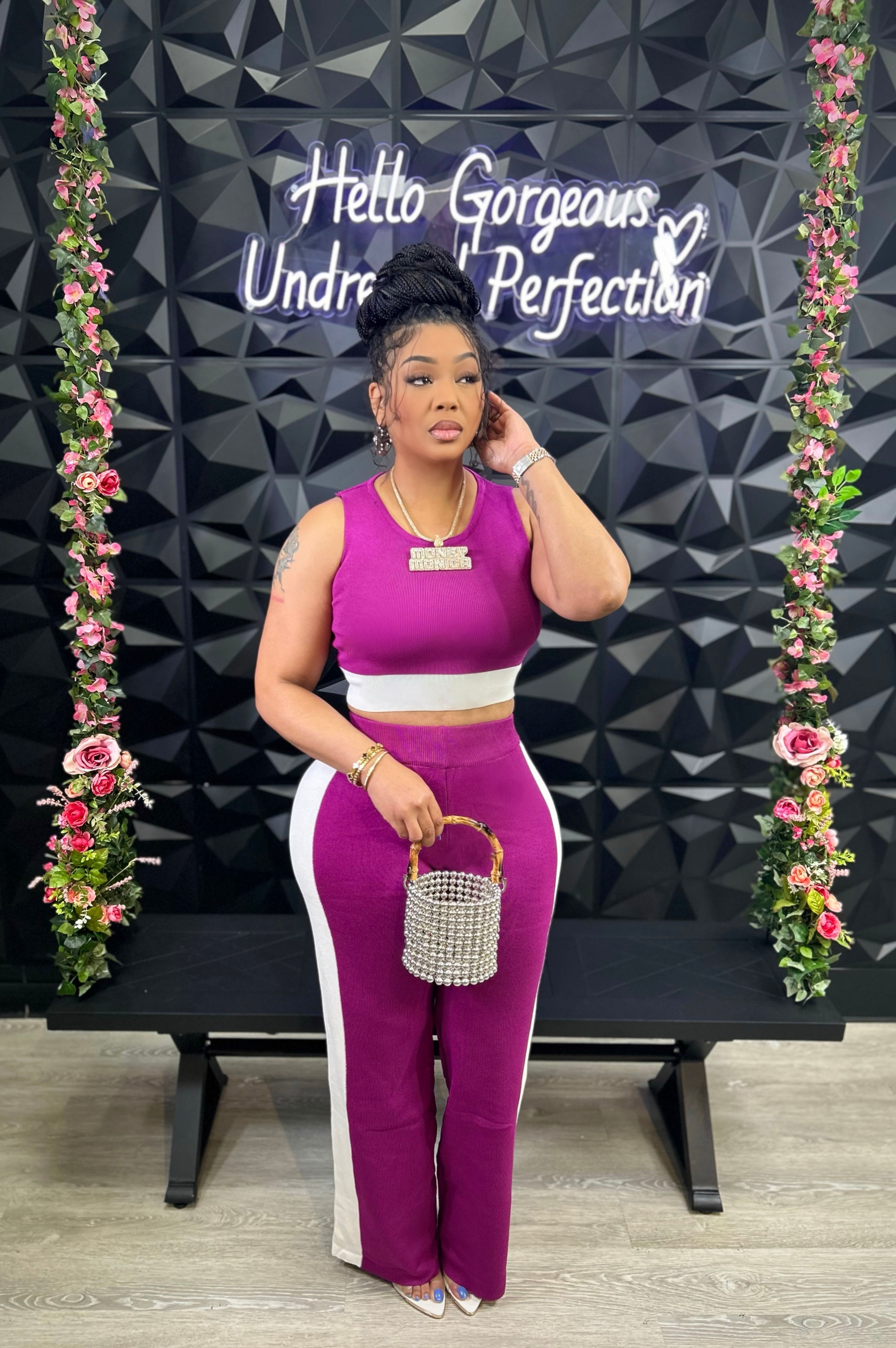 My Pleasure Luxe Pants Set (Very Stretchy)