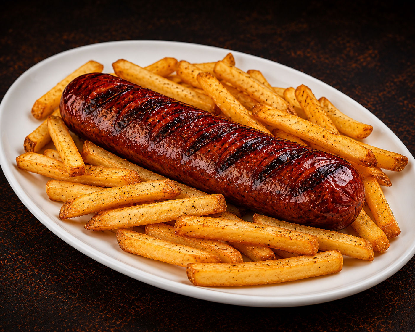 Smoked Link & Fries