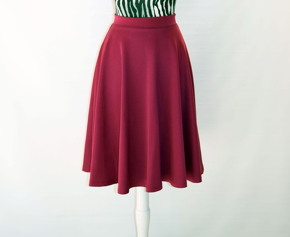 modest burgundy scuba chi-chi