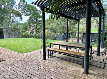 backyard landscape design and paving works