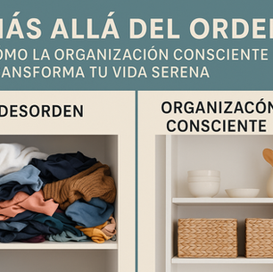 Descubre la diferencia entre orden y organización con el Método de Vida Serena. Transforma tu hogar en un sistema funcional, equilibrado y lleno de calma.