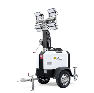 Smart torre faro con palo fisso a sollevamento manuale di Italtower Padova, Italia.