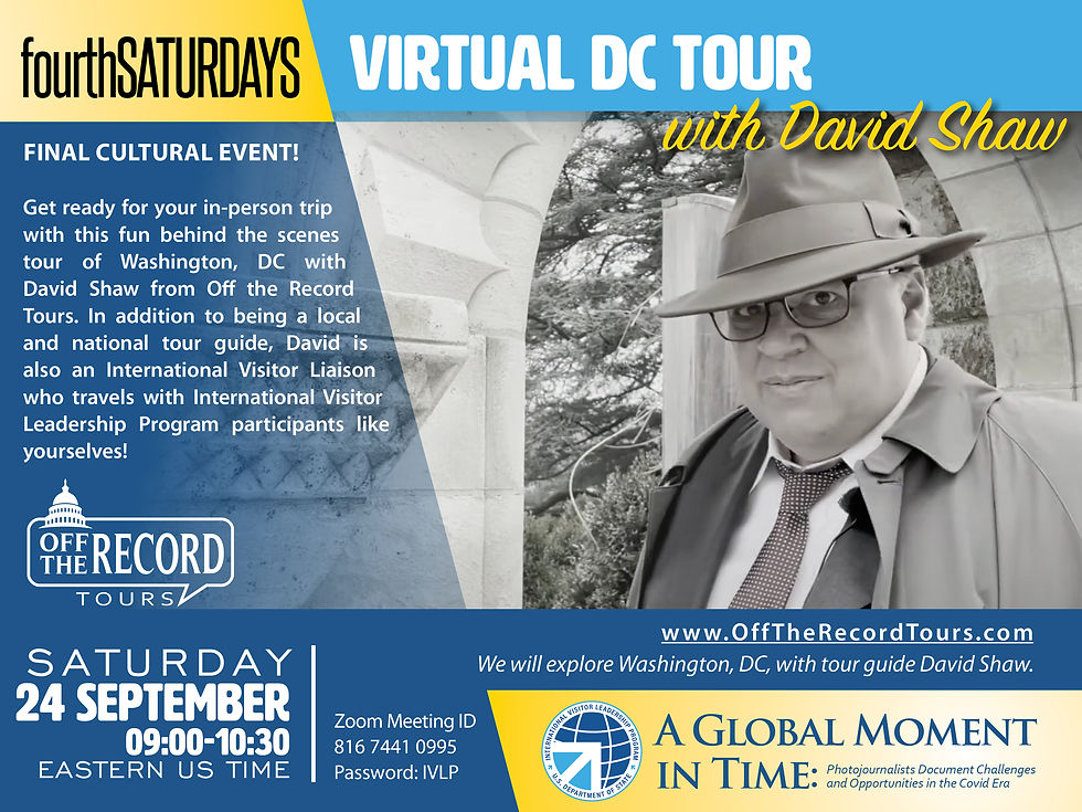 Virtual DC Tour with David Shaw from Off the Record Tours