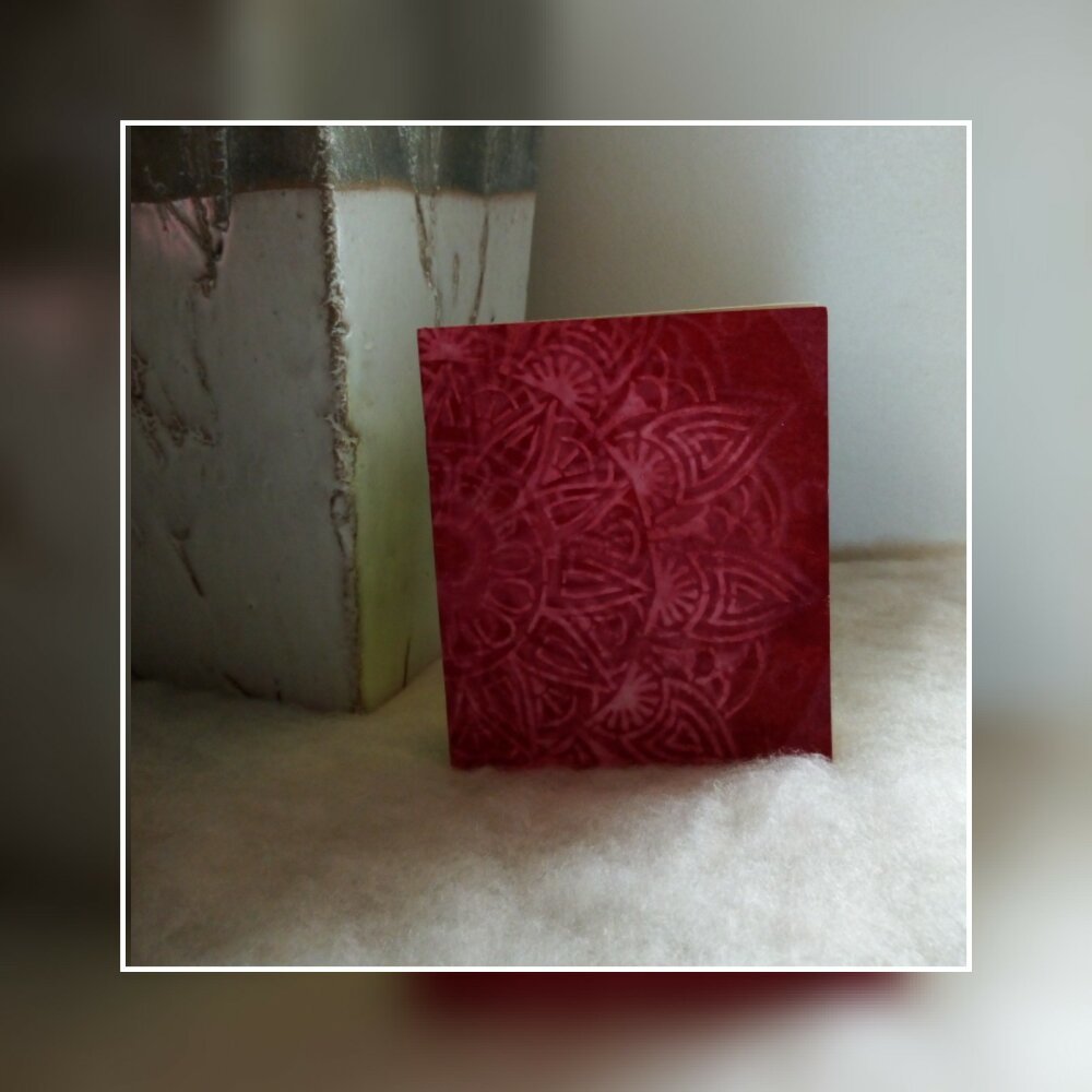 CARNET MANDALA ROUGE CHAKRA