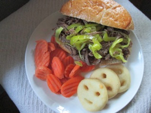 Slow Cooker Italian Beef Sandwiches