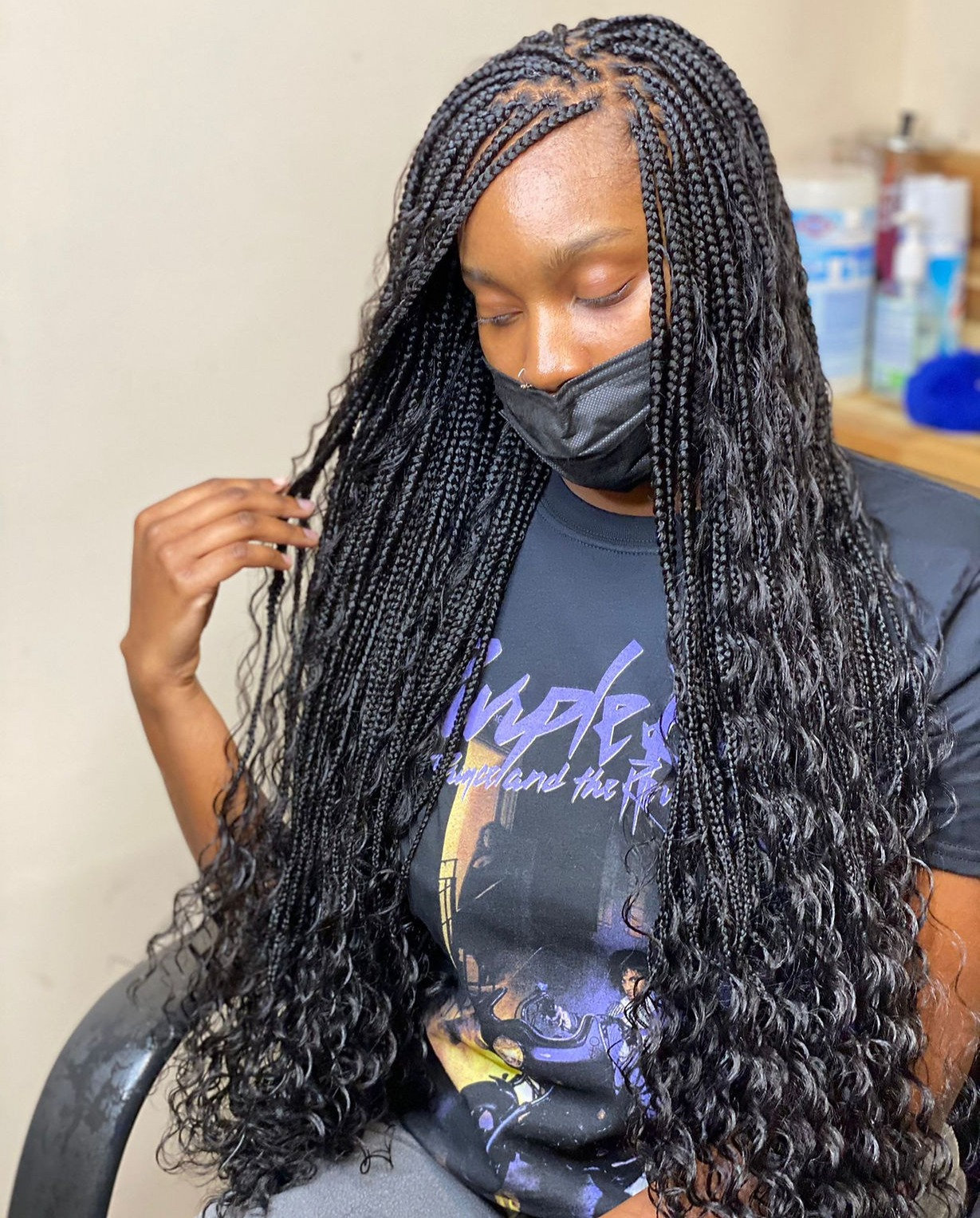 Small Bohemian Knotless (Synthetic) @ Bora Braids | Creator of the Bora