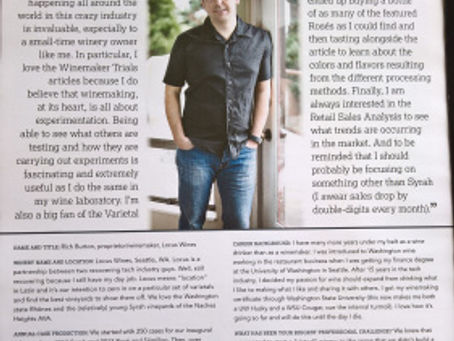 Wine Business Monthly Profiles Locus Wines’ Rich Burton in June 2016 Issue