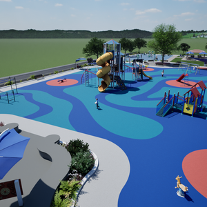 Playground and Outdoor Physical Exercise Area