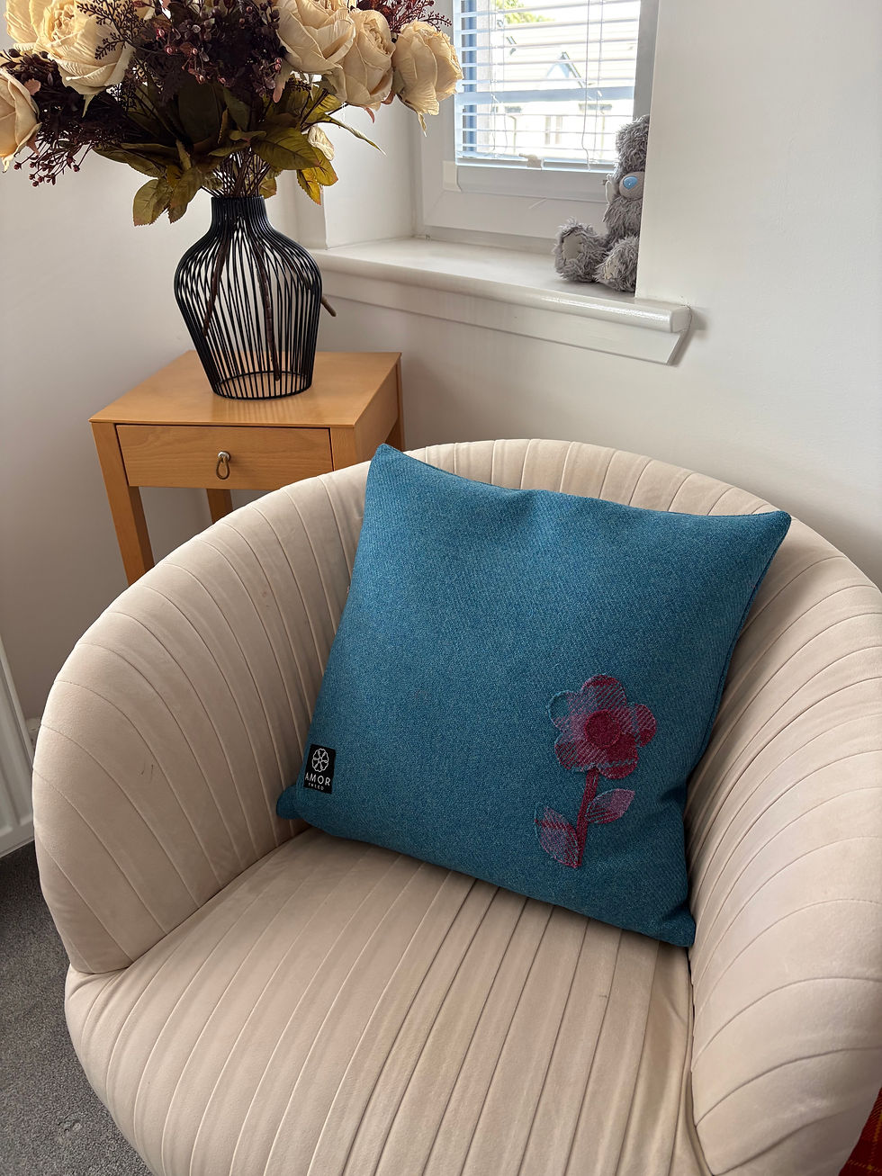 Thumbnail: Amor Tweed Handmade 18” Cushion made in Scotland