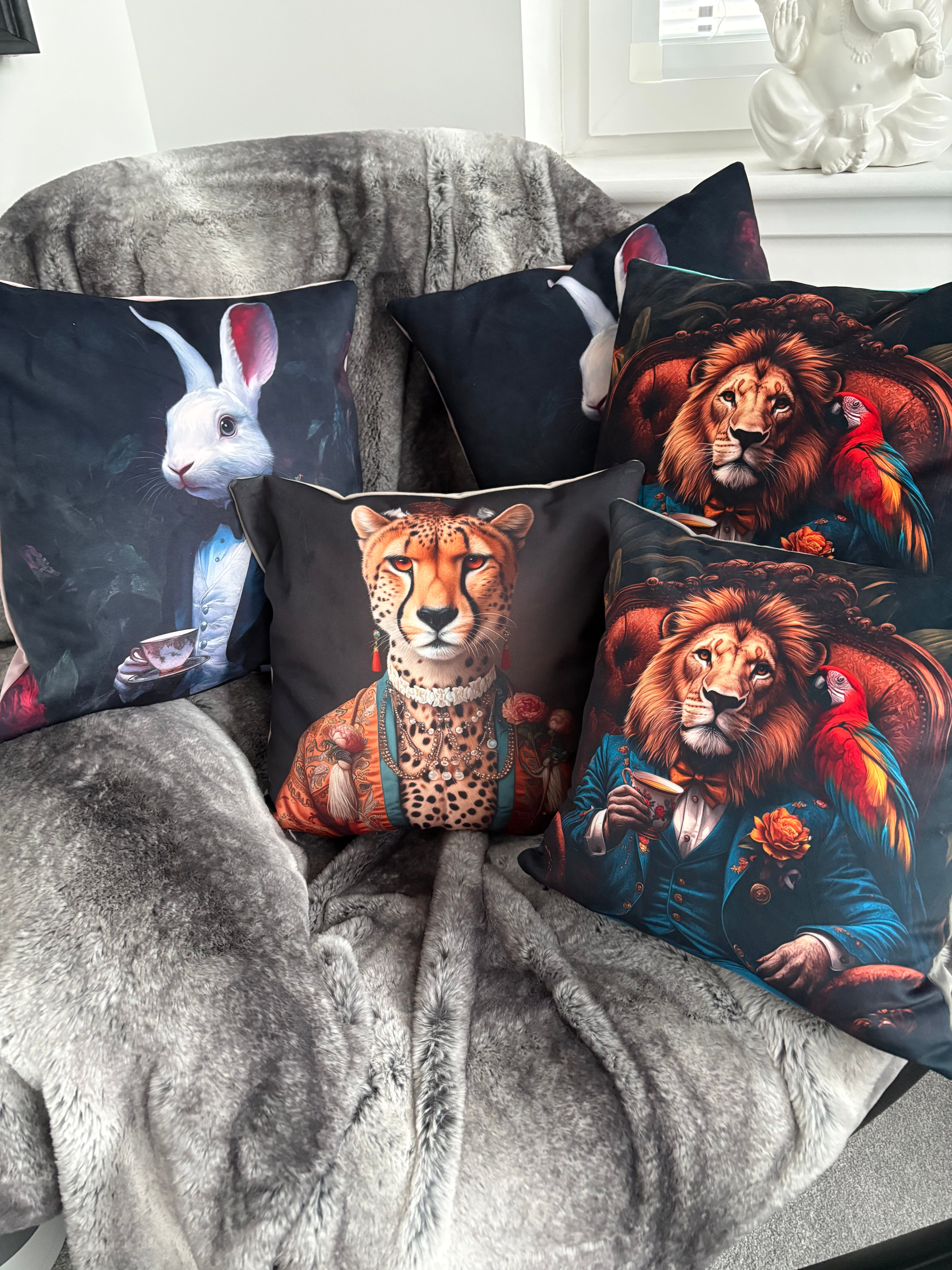 Premium velvet animal cushions 