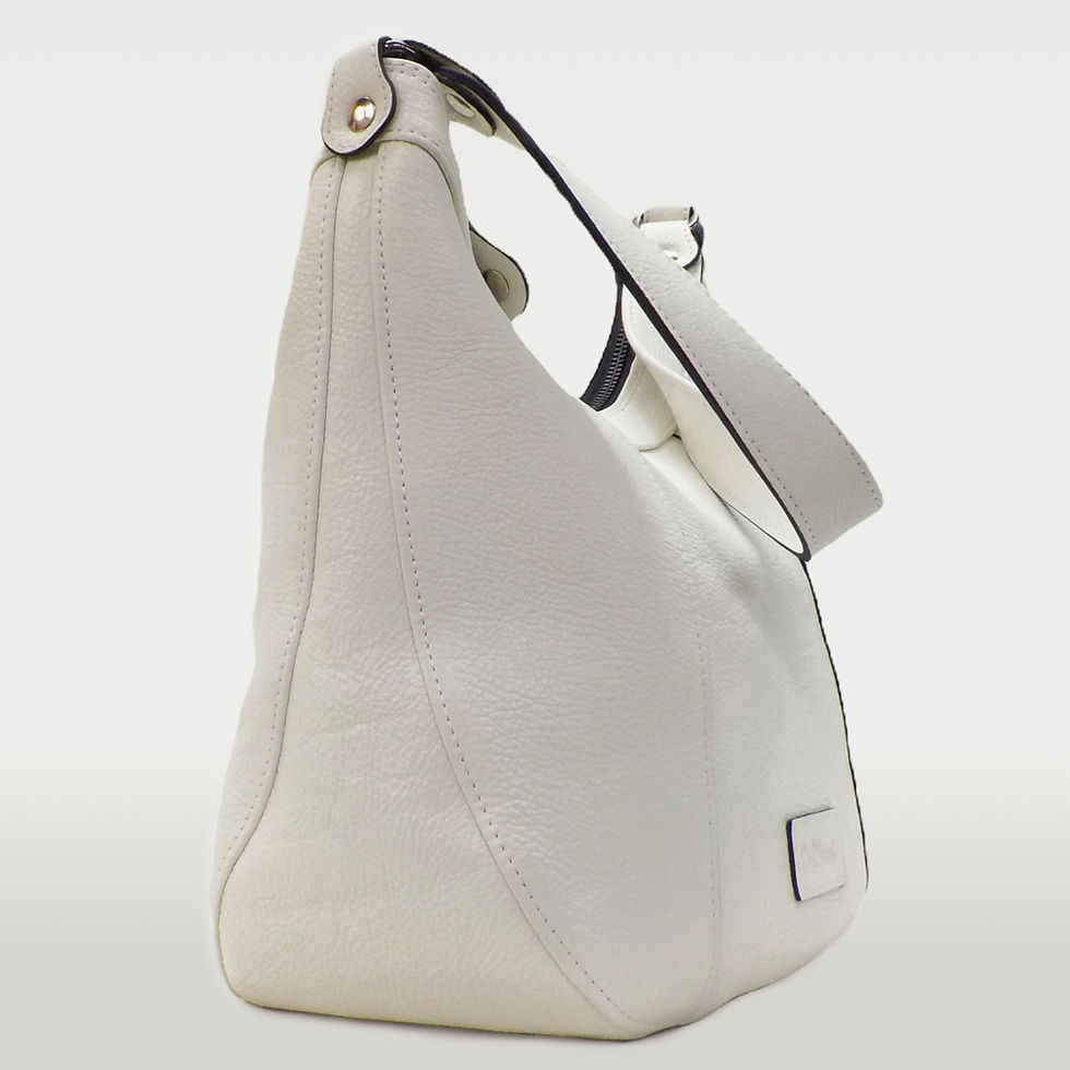 Bolso Bandolera Artesanal Cuero Kelly Blanco calidad premium-RedMasai