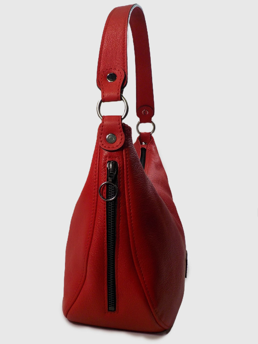 Miniatura: Bolso Bandolera Artesanal de cuero Katty Rojo calidad premium-RedMasai