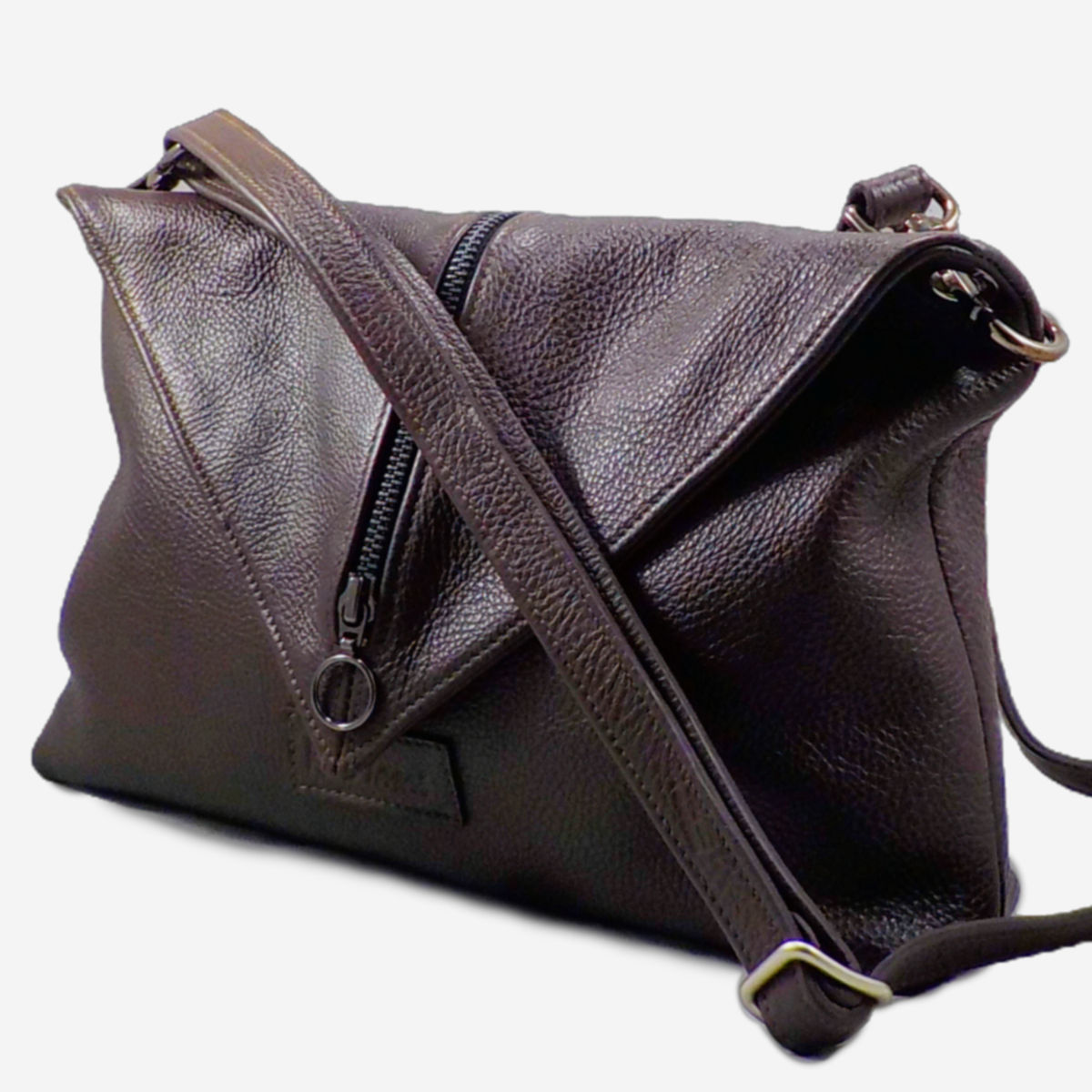 Bolso Bandolera Cuero Nekane Marrón