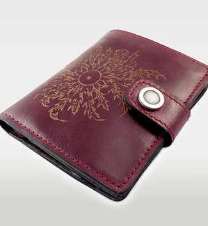 Cartera eguzkilore burdeos