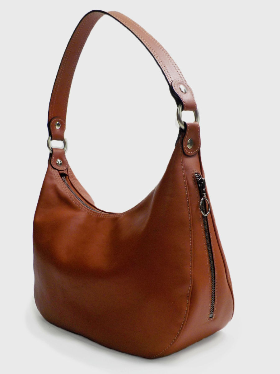 Miniatura: Bolso Bandolera Artesanal Cuero Katty Teja - artesanía Vasca-RedMasai