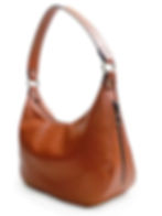 Vista del Bolso de cuero de mujer katty color teja