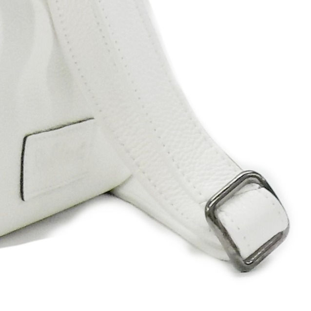 Miniatura: Bolso bandolera de cuerode cuero blanco