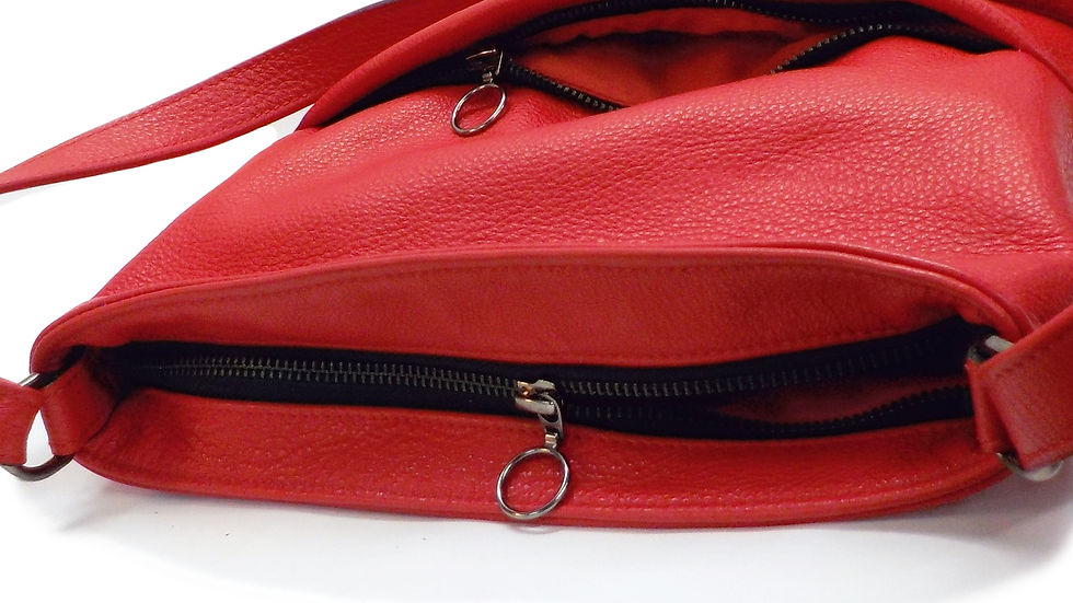 Miniatura: Bolso bandolera de cuero Rojo New Orlay