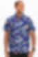 Mens Print Hawaiian Button Down Shirt