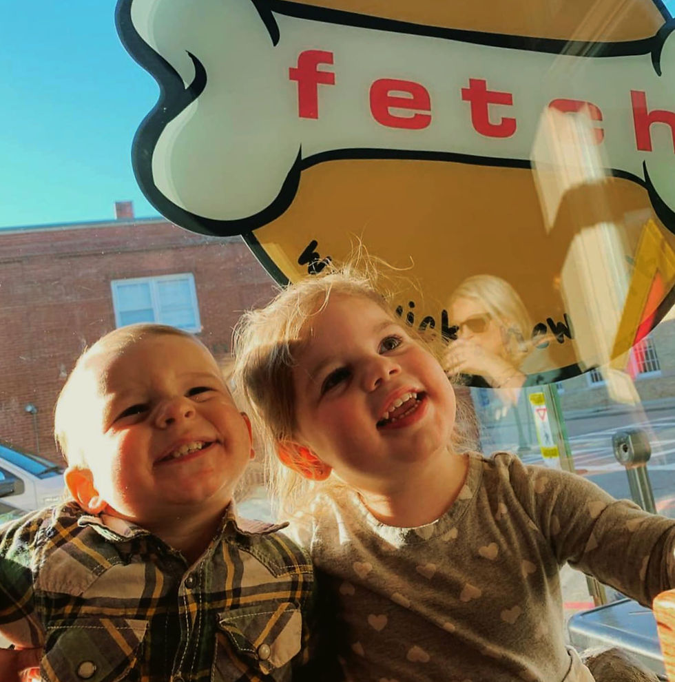 Happy customers and friends dining at Fetch Bar and Grill in Warwick NY