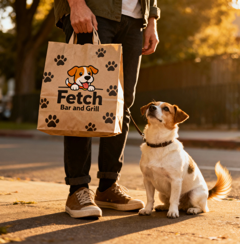 Fetch Bar and Grill Logo - Dog-Themed Restaurant in Warwick NY