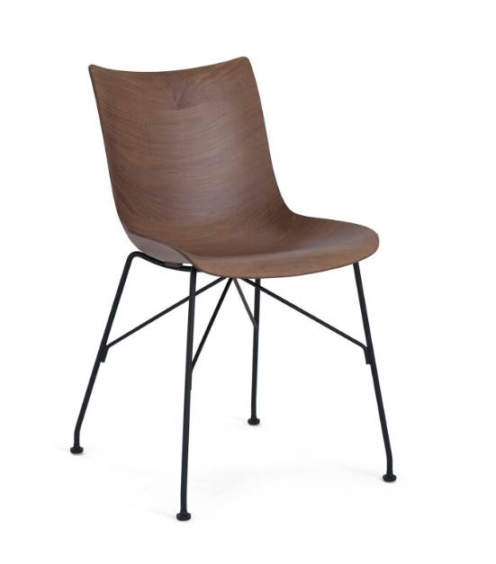 P/WOOD frêne foncé/noir