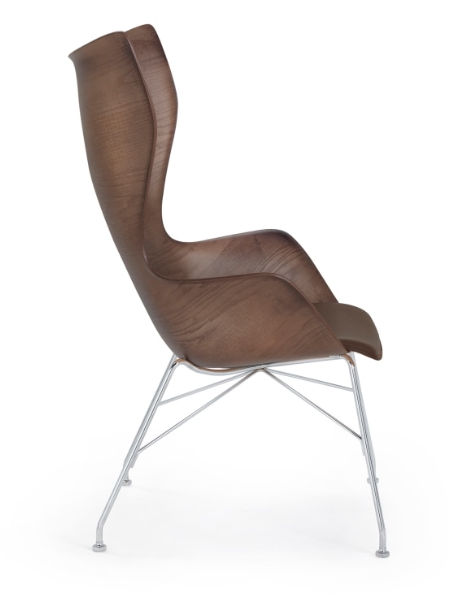 Miniature : K/WOOD chrome/frêne foncé-cuir