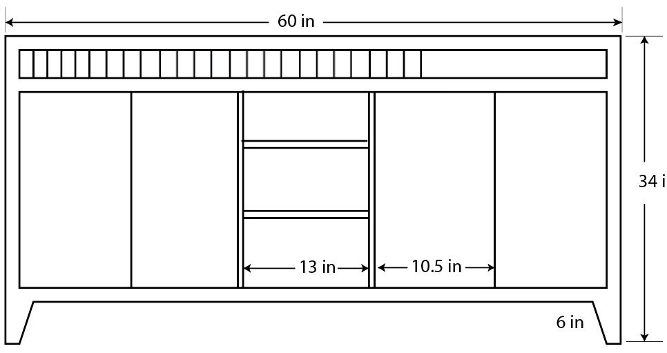 Thumbnail: Reeded White Oak Bathroom Vanity