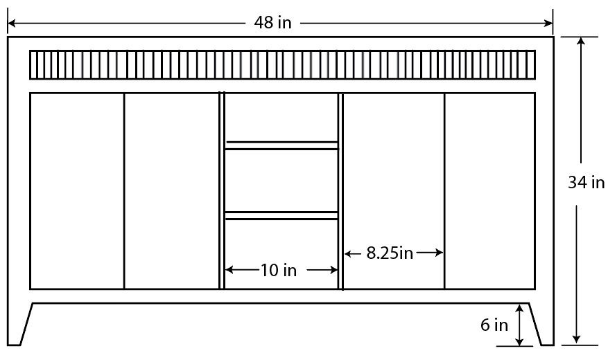 Thumbnail: Reeded White Oak Bathroom Vanity