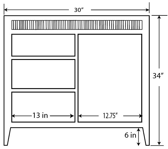 Thumbnail: Reeded White Oak Bathroom Vanity