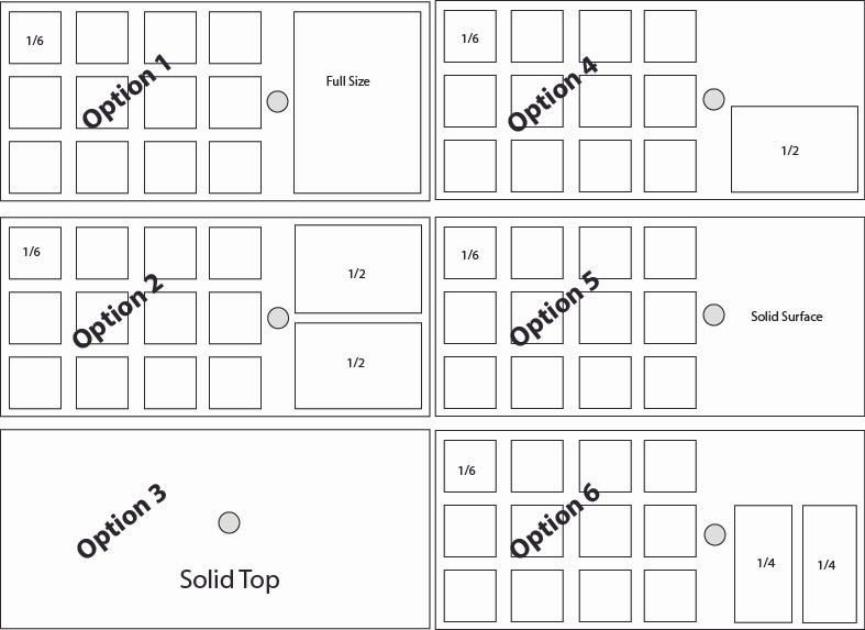 Additional Replacement Top for Mobile Charcuterie Cart