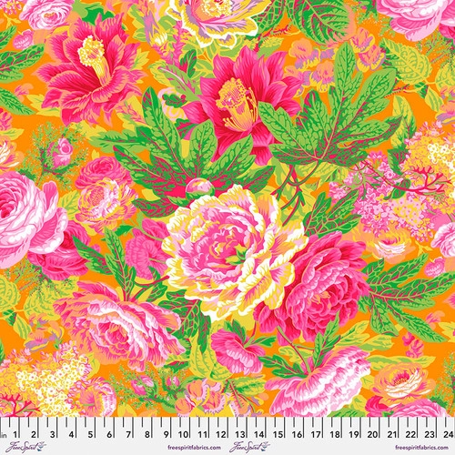 Fabric: Kaffe Fassett - Floral Burst Yellow | JJs Crafts