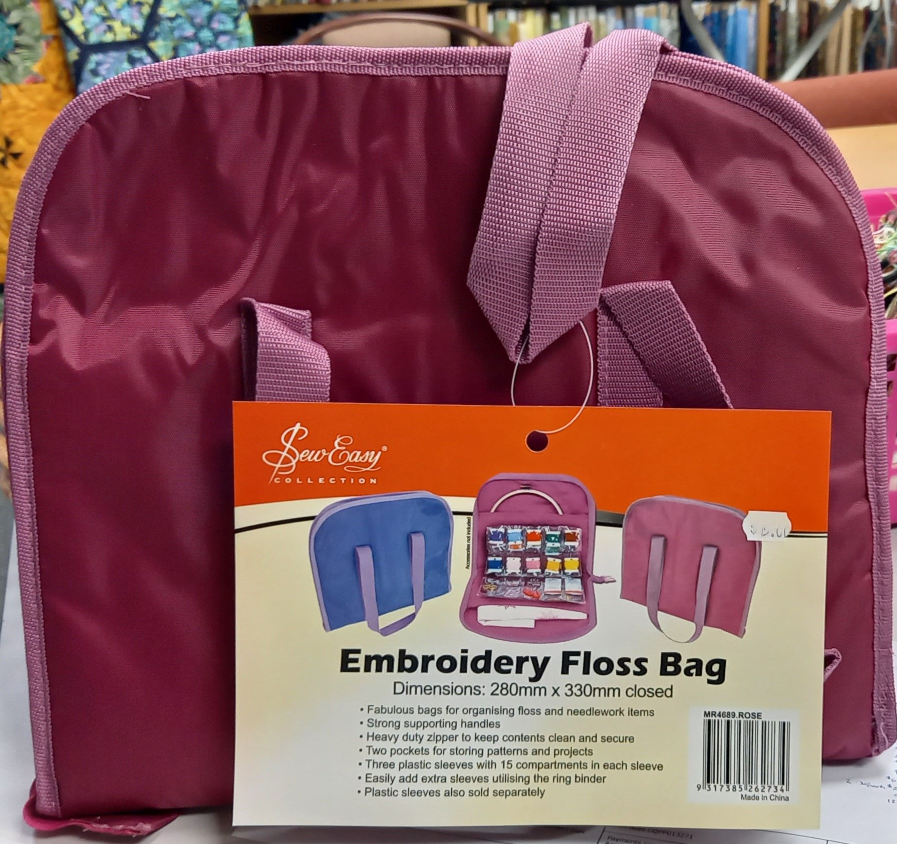 Embroidery : Embroidery Floss Bag - Pink only