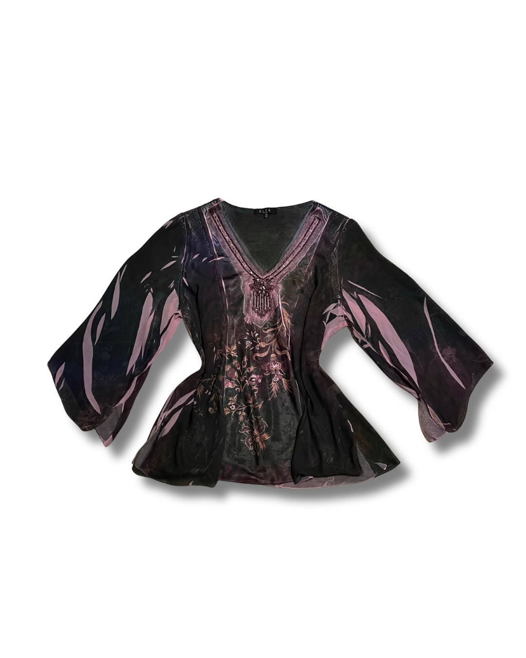 80s Sheer Vampy Mini Dress