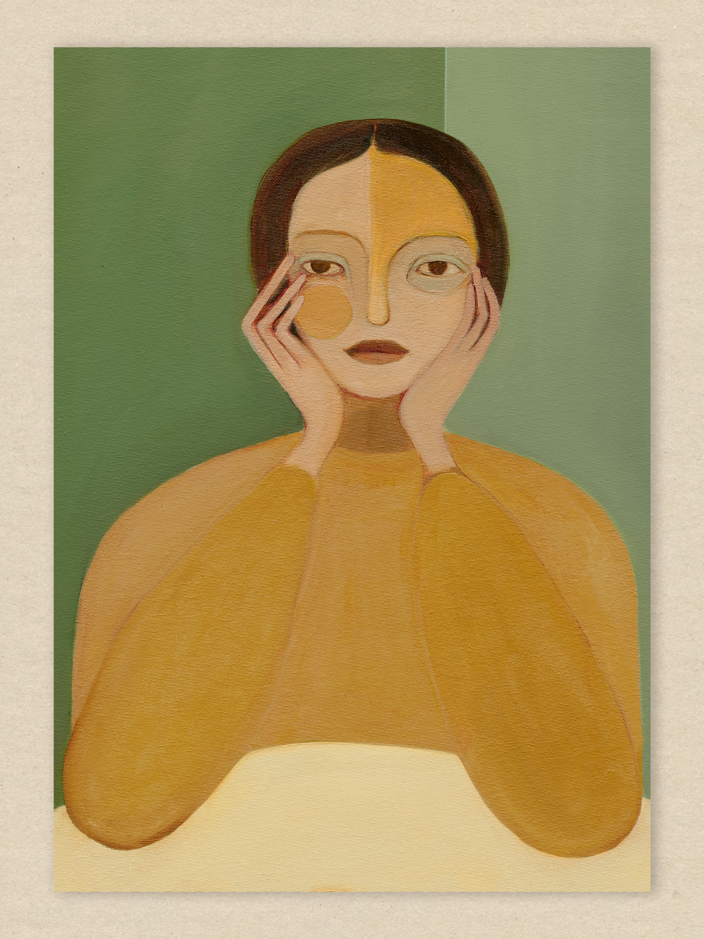 Lady with pear / 02