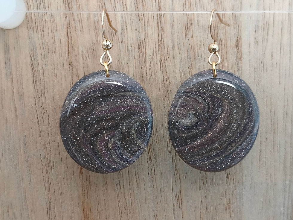Miniature : Boucles d'oreilles "voie lactée" 016