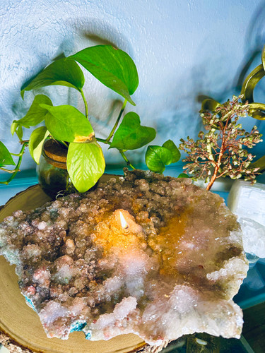 Crystal Flower Oil Lamp - XL | Dracos Ethereal Lights