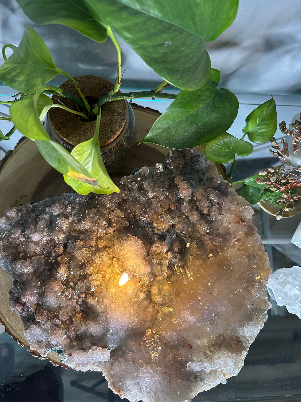 Thumbnail: Crystal Flower Oil Lamp - XL