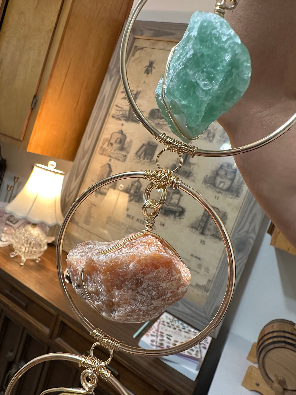 Thumbnail: 7 Chakra Crystal Hanging- 25 inch