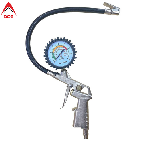 Tire Inflation Gun W/Gauge Koh Khang Hin