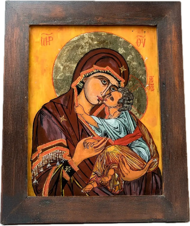 Virgin Eleousa Icon II , 2015