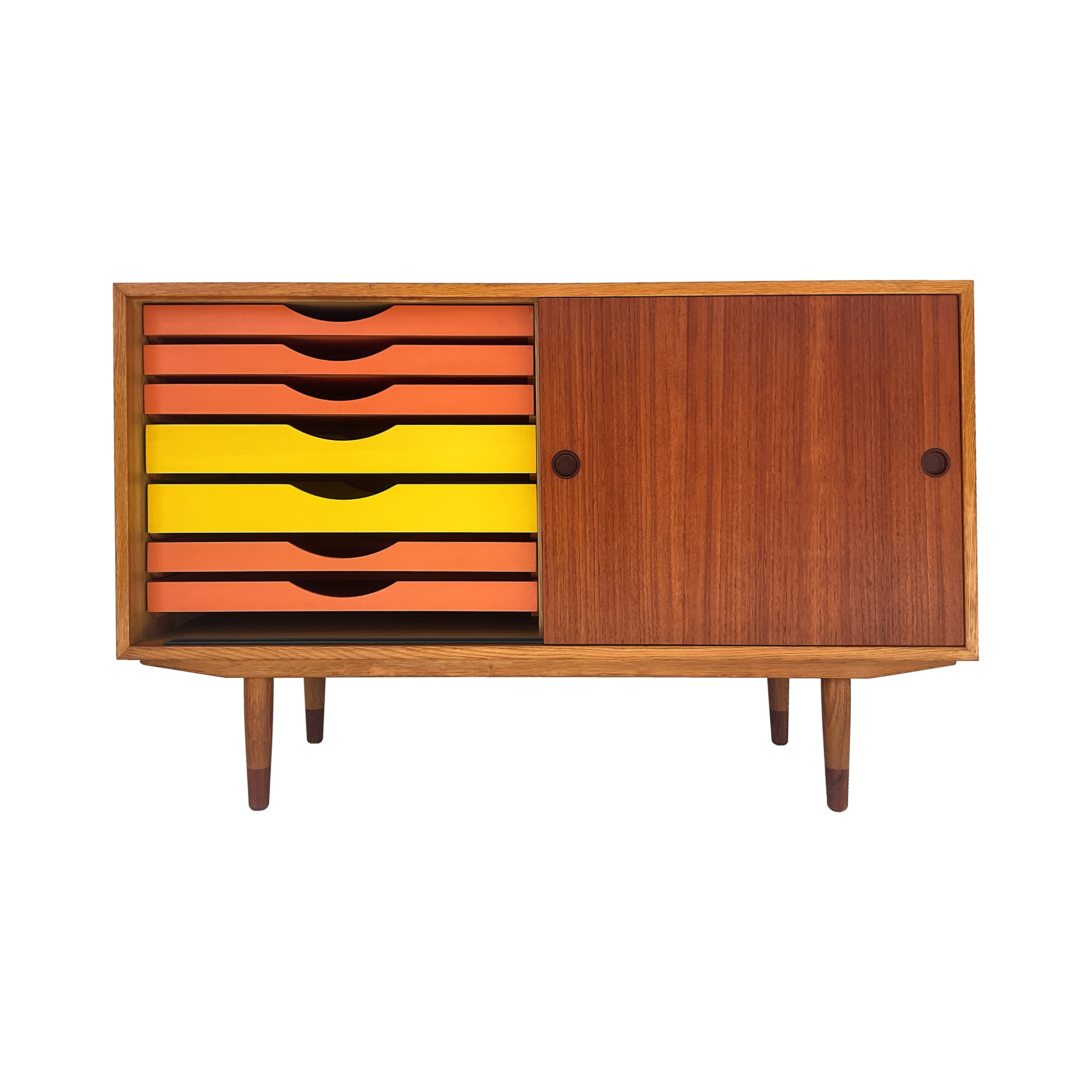 RARE Buffet en teck et chêne '60s