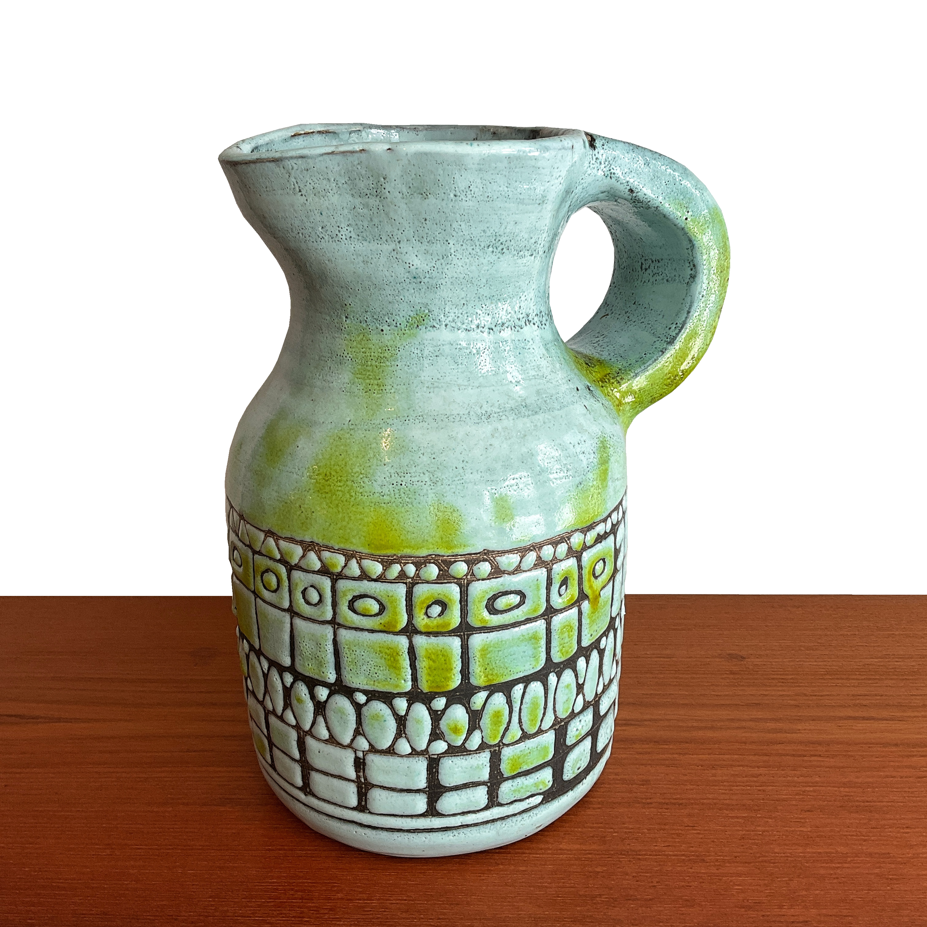 Très rare ! Vase studio en céramique 50's - 60's